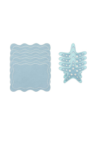 Etoile Set (4'lü Amerikan Servis & Bardak Altlığı Seti)